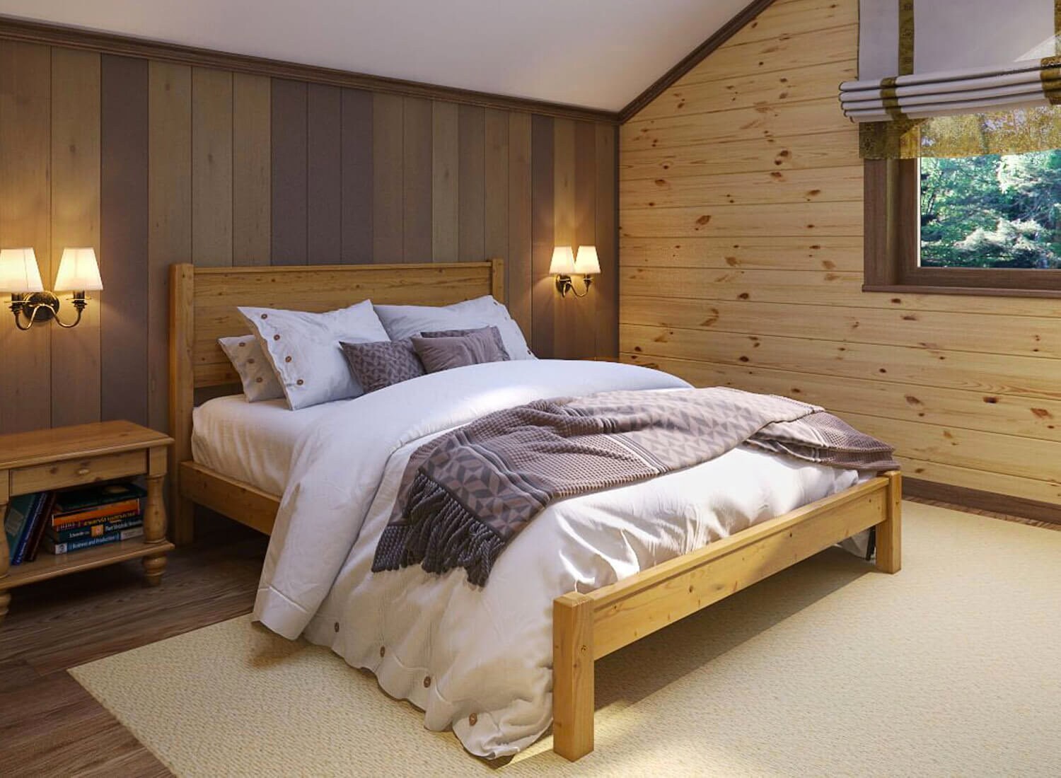 Lit En bois De Pin massif