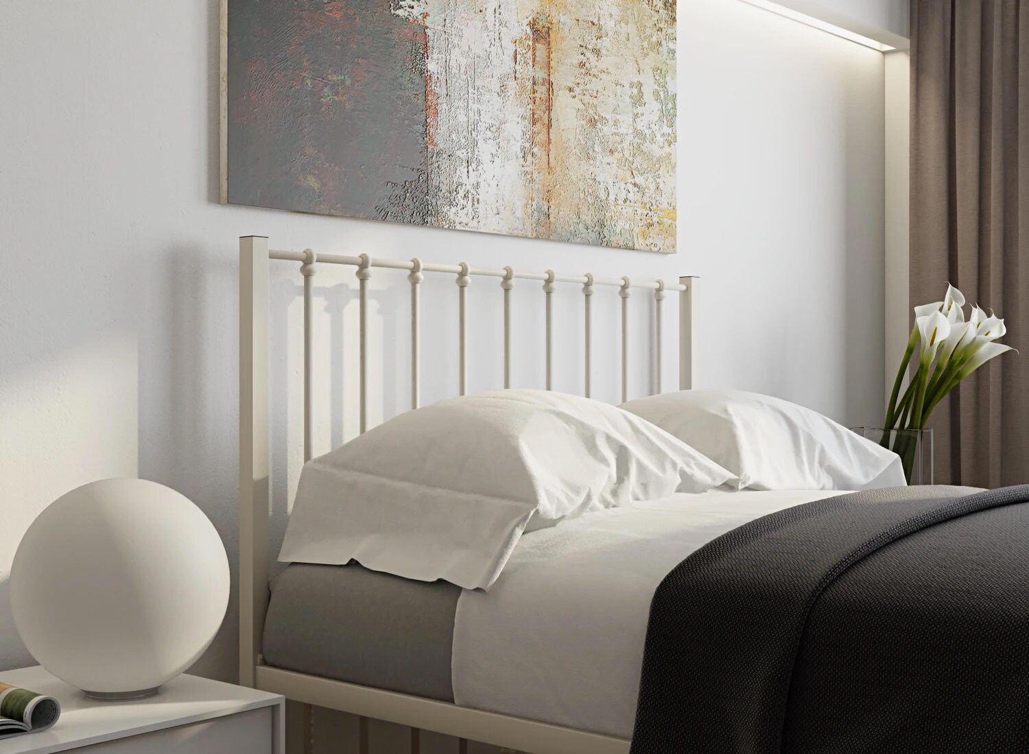 Wrought Iron Queen Headboard Etsy UK