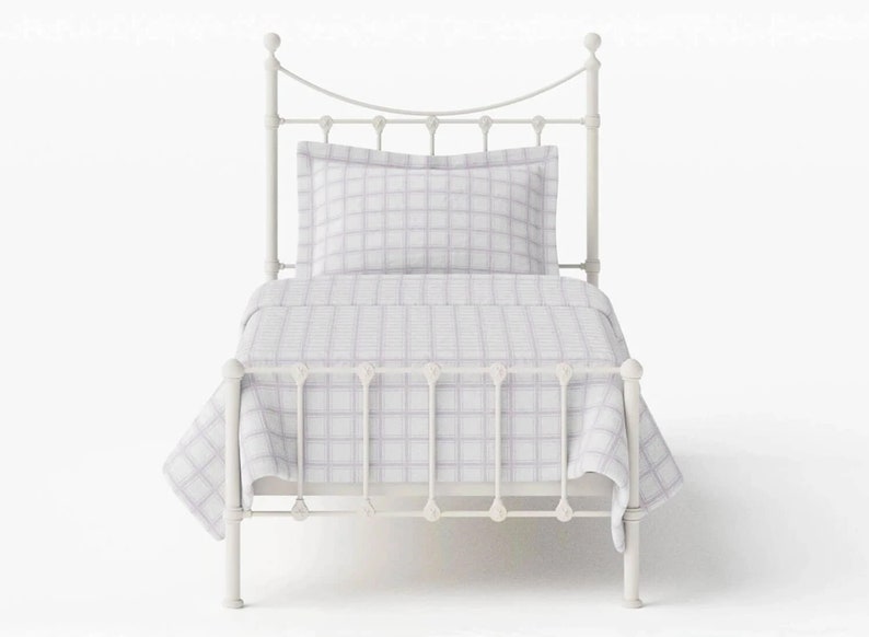 Strong Single Wrought Iron Bed Frame With Mesh Base Blake Etsy UK