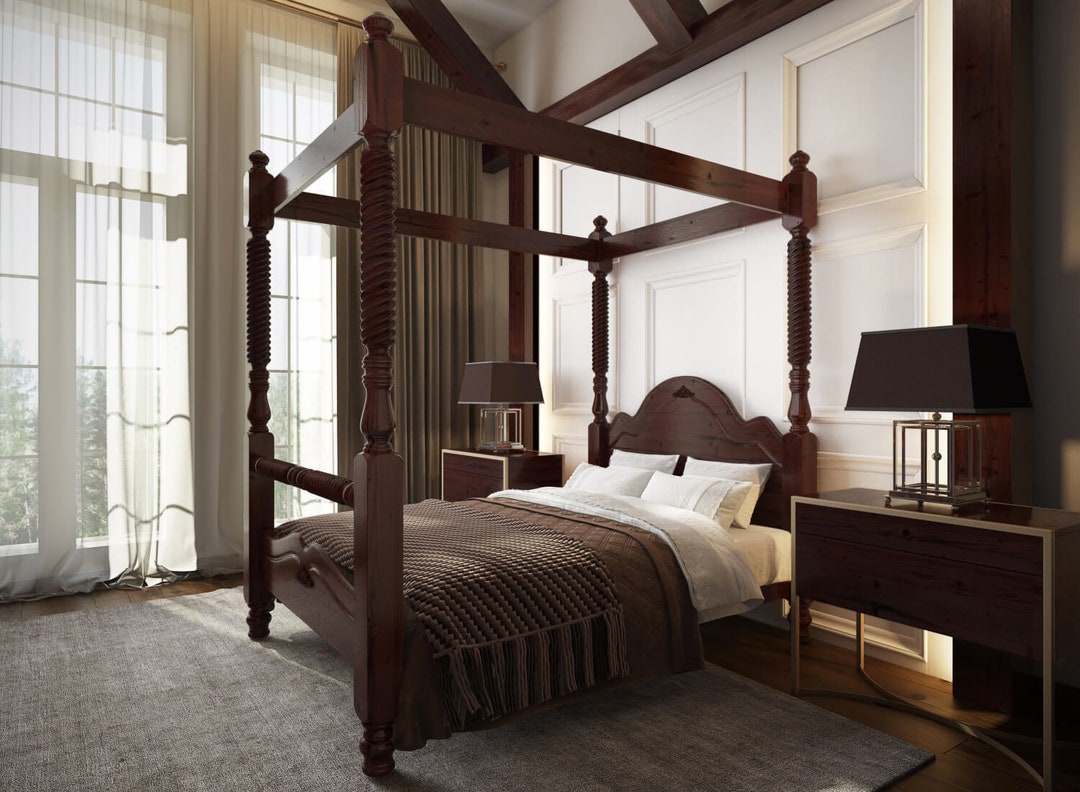 Cama con dosel resistente y a medida - Illington - Etsy México, image size:1080x792