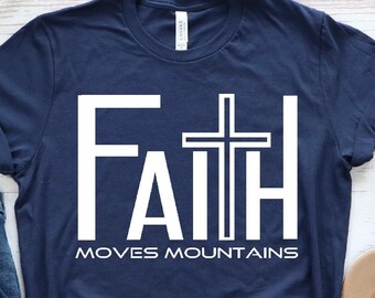 Christian PNG, Faith Moves Mountains PNG, Walk By Faith, Bible Verse, Scripture, Church, Christianity, Designs, Jesus Christ Cross png