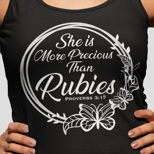 Christian PNG, She is more Precious than Rubies PNG, Proverbs Women, Bible Verse Verses PNG downloads, Etsy Christian png Store, Team Jesus