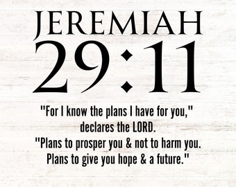 Jeremiah 29:11 For I know the plans I have for you Bible Verse Quote Verses Christian PNG Store, Christianity Religious Quotes PNG Shop