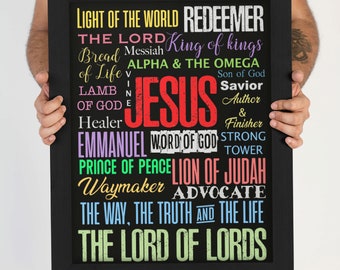 Names of Jesus Christ, Christian PNG, Redeemer, Savior, Way maker, Waymaker, Christian Designs, Store, Faith Gift Shop,Bible Verse, Jesus