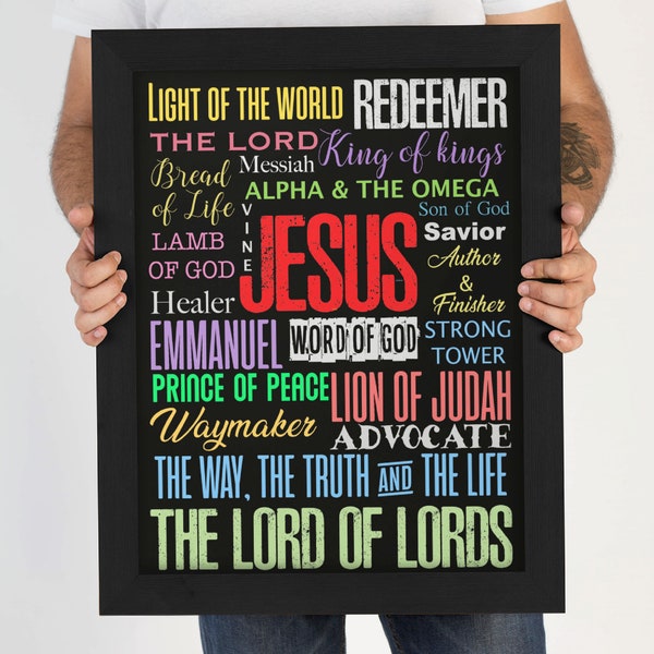 Names of Jesus Christ, Christian PNG, Redeemer, Savior, Way maker, Waymaker, Christian Designs, Store, Faith Gift Shop,Bible Verse, Jesus