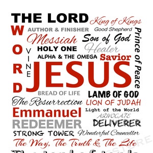 Etsy Christian PNG, Names of Lord God Jesus Christ PNG, Bible Verses Scriptures png, Etsy Christian bible verses PNG Instant Downloads Store