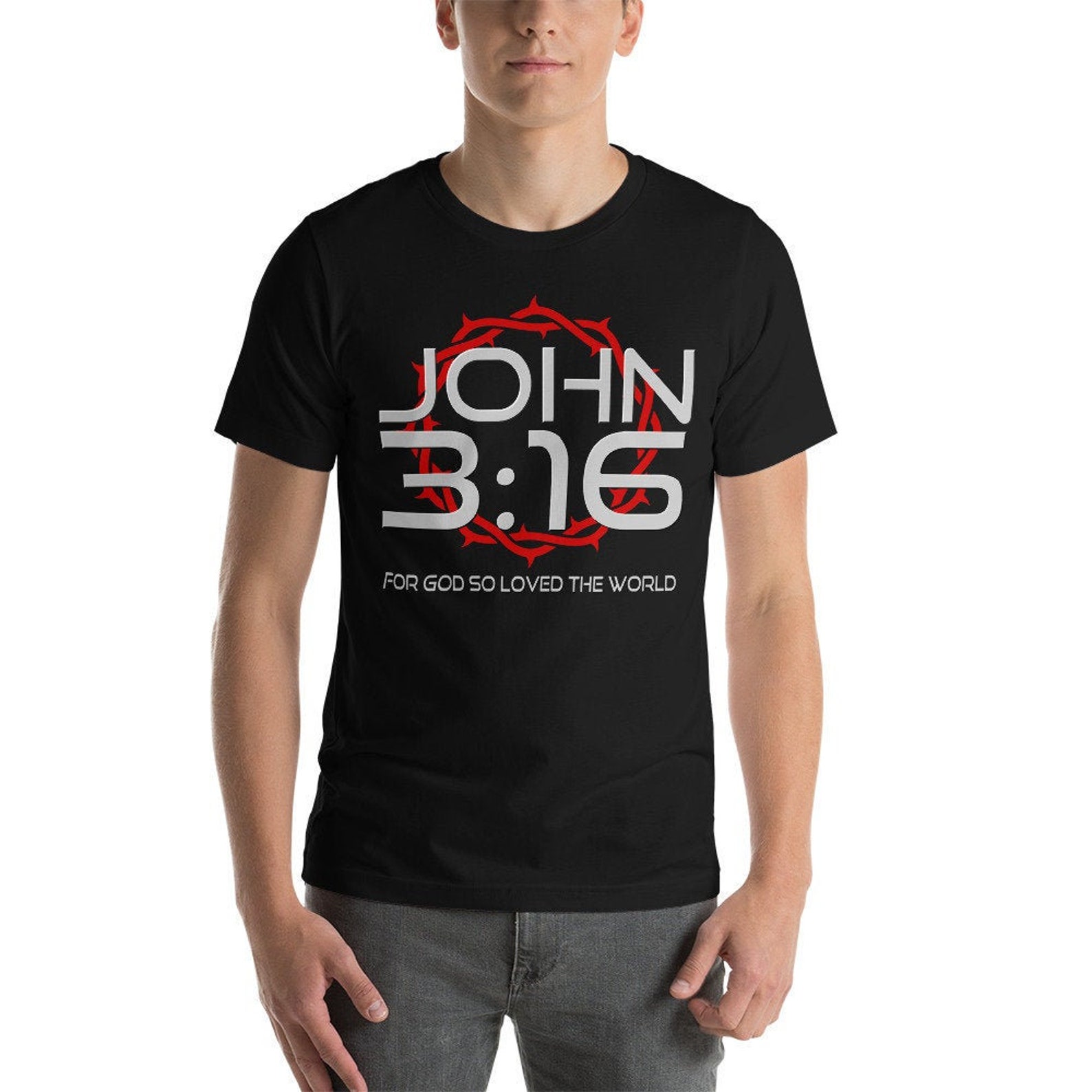 John 3 16 John 316 Christian T Shirt for Men and Women. for | Etsy