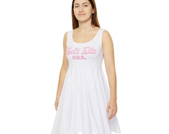 Vestido skater Soft Life Era / Vestido fluido sin mangas AOP para mujer