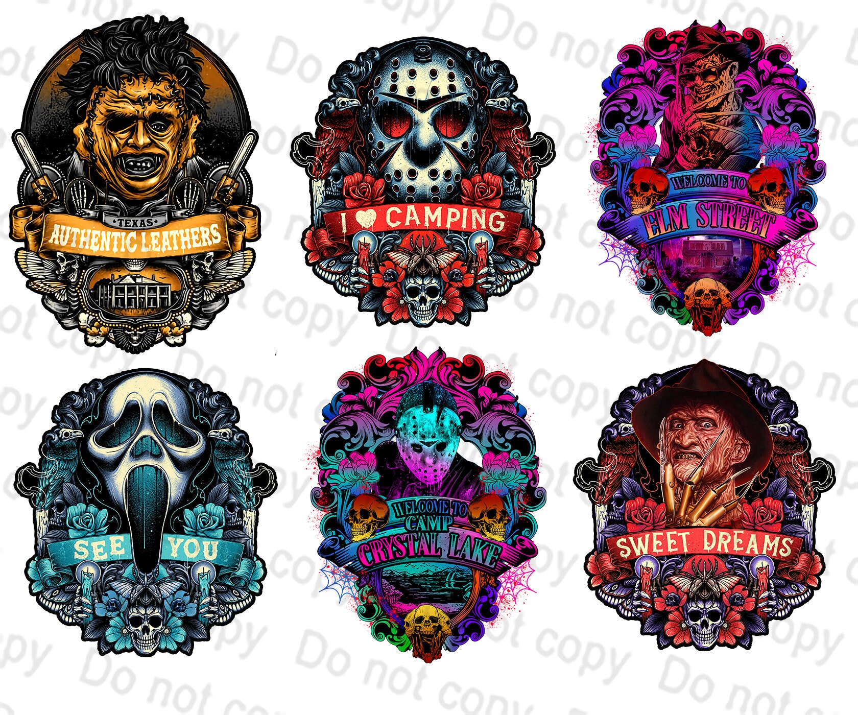 Classic Horror Killer PNG Bundle Halloween PNG Sublimation - Etsy