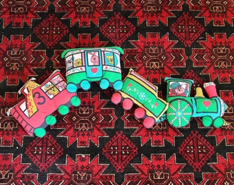 Big Vintage 1970s Animal Train Peluche