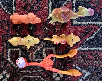 Set de figuras de animales en miniatura vintage de los años 60-70