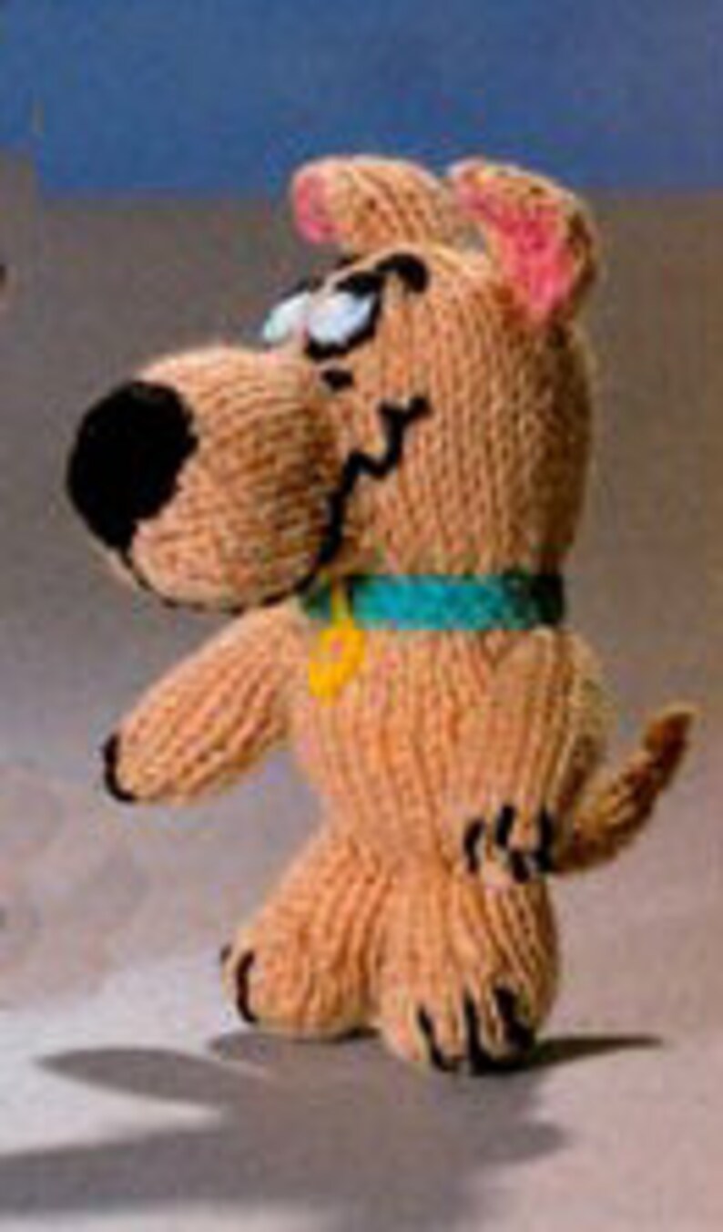 Scooby Doo and Scrappy Doo Toy Knitting Pattern in DK Yarn Etsy