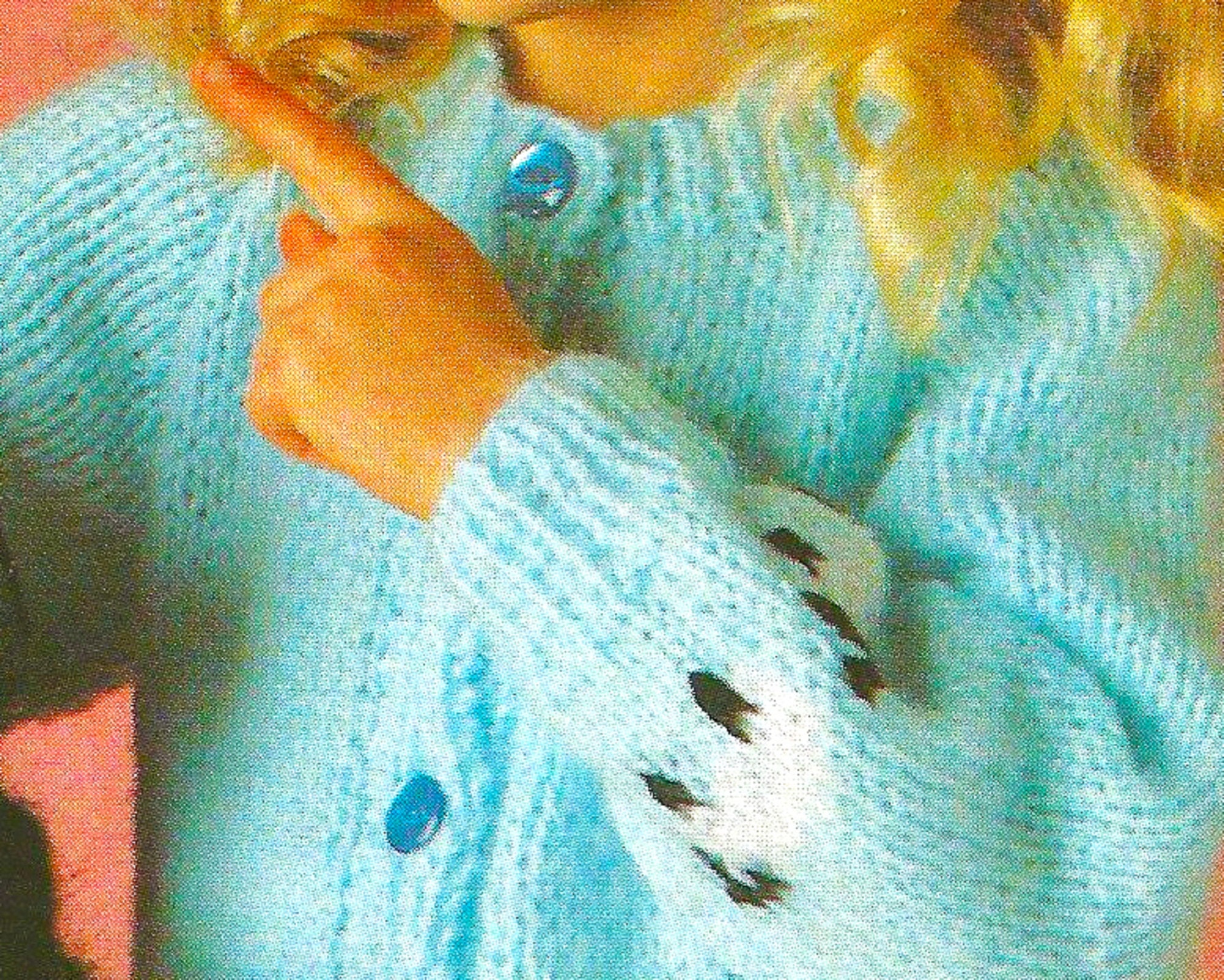 Postman Pat Child's Dressing Gown Knitting Pattern in Soft Etsy Canada