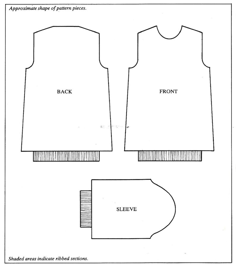 Comfy Maternity Sweater Knitting Pattern to Fit 32 to 38 Bust