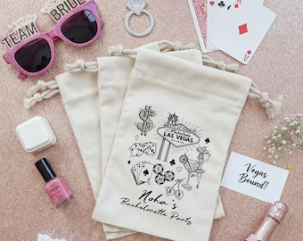 Las Vegas Hangover Kit Bag-Las Vegas Favor Bag-Las Vegas Bachelorette Party Welcome Bag-las Vegas Wedding favor Bag-Nevada bag