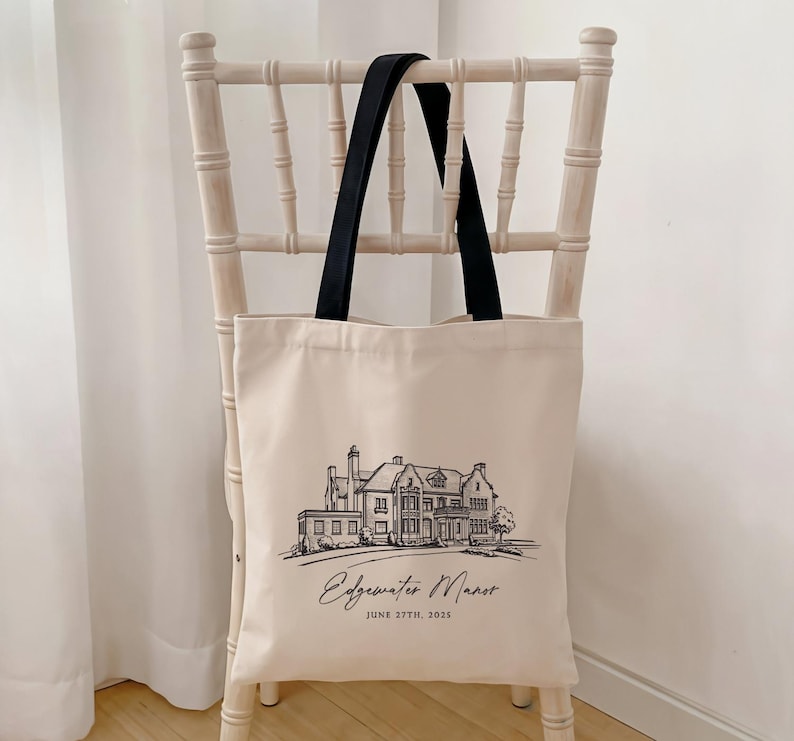 Personalized Canvas Tote Bag, Custom Wedding Welcome Bags, Bridesmaid ...