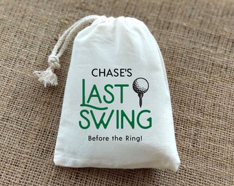 Bachelor Party Last Swing, Personalized Favor Bags, Bachelor Party Golf Trip, Bachelor Party Favors, Custom Golf Trip Favor Bags