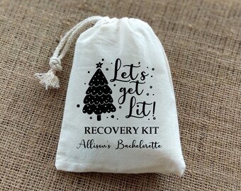 Lets Get Lit Kit-Hangover Survival Kit with Supplies-Bachelorette Party Recovery kit-Bachelorette Party