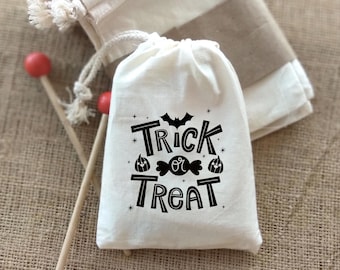 Trick or Treat Bags, Halloween Party Favor Bags, Halloween Treat Bags for Kids, Dark Halloween Party Bags, Halloween Treat Bags