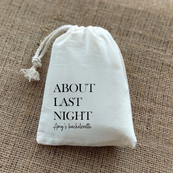 About Last Night - Hangover Kit - About Last Night Hangover Kit - Hangover Bags - Custom Recovery Kit - Bachelorette Gifts - Bachelorette