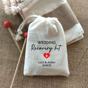 Wedding Recovery Kit, Wedding Hangover Kit, Hangover Kit Bags, Wedding Guest Favor, Custom hangover kit, Personalized party bags