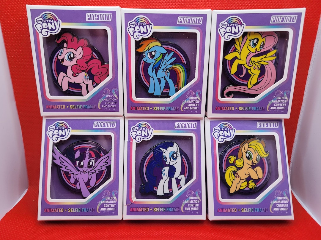 My Little Pony Pinfinity 6 Pin Set. Animated Augmented Reality Etsy