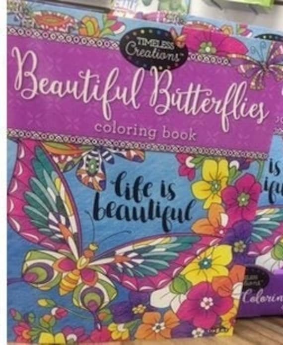 Cra Z Art Timeless Creations Beautiful Butterflies Coloring Etsy