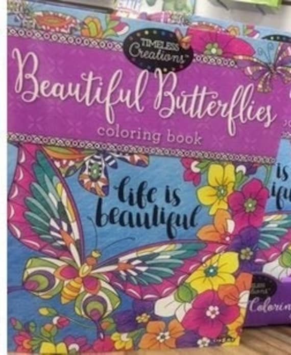 Cra-z-art Timeless Creations Beautiful Butterflies Coloring Book. 