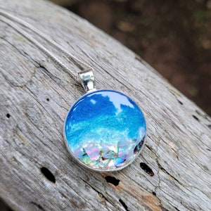 Schöne hängende handgemachte Strand Halskette mit Abalone Muscheln