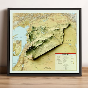 alte Karte, alte Karte, alte Karte, alte Karte, alte Karte, alte Karte, alte Karte, alte Karte, alte Karte, alte Karte, alte Karte, Syrien Geschenk - 2D FLACHDRUCK
