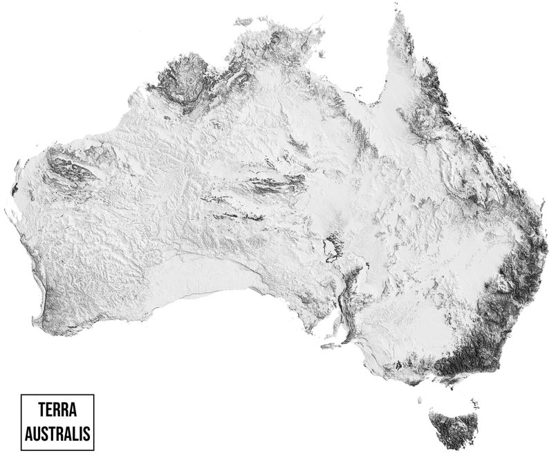 Topo Map Of Australia