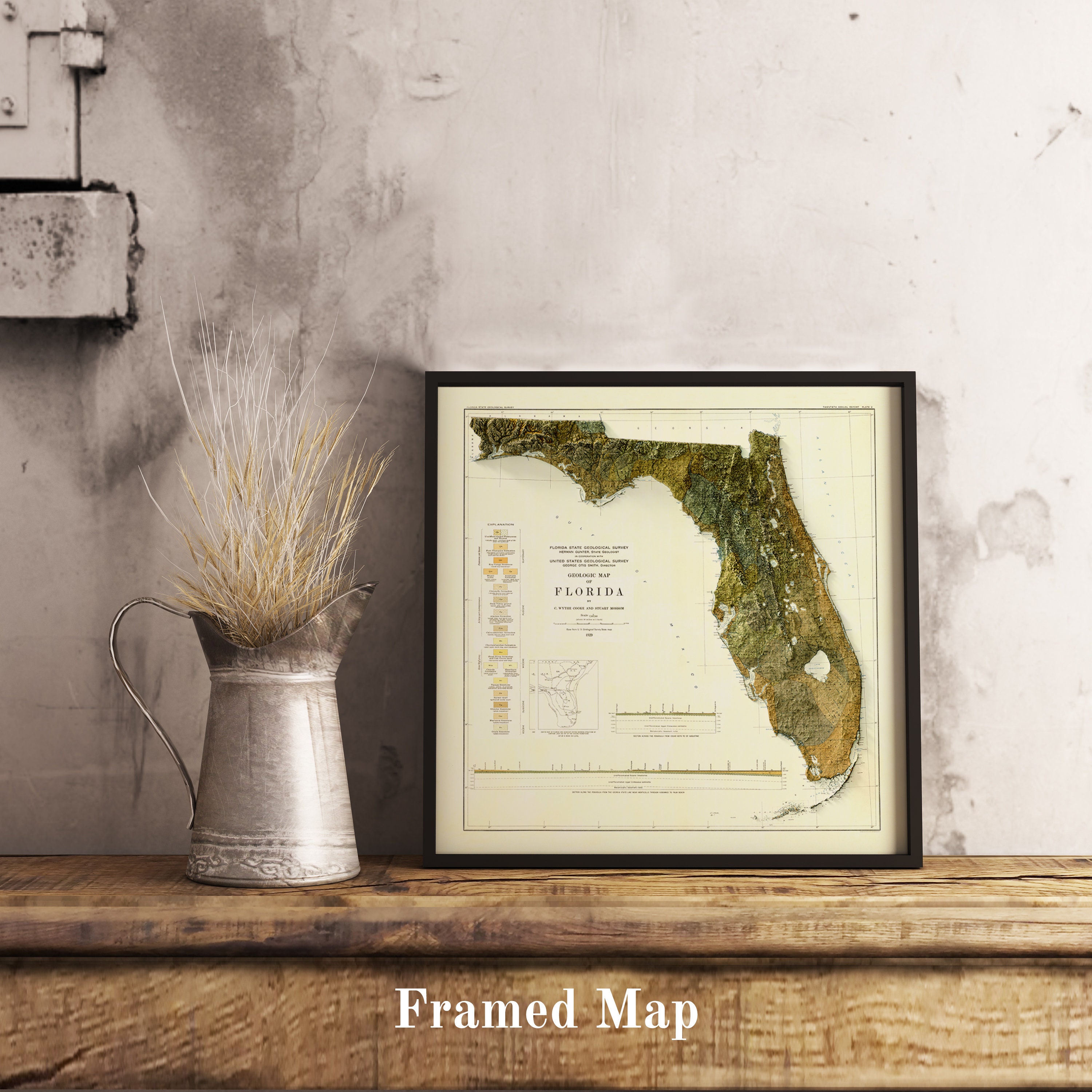 Map of Florida Relief map of Florida - Il Fullxfull.2598934956 G1do