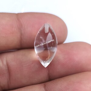Half top drilled 20X10 mm 1 pair of Rock crystal Quartz Briolette smooth drop shape,  High Polished,Handmade,Superb Item