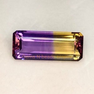 1 pcs  Ametrine, faceted ametrine, loose ametrine  gemstone Rectangle