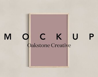 Wooden Frame Mockup, A4 A3 A2 A1, PSD Template (Digital Download)