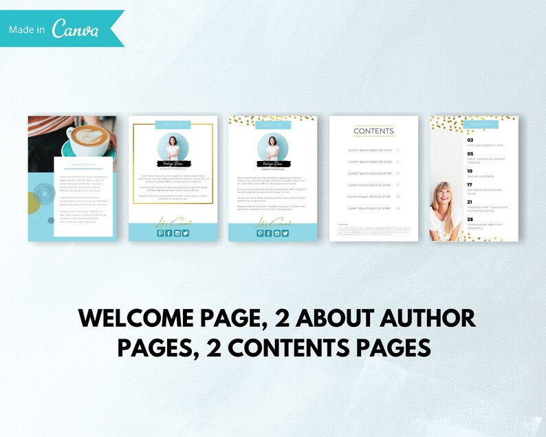 Ebook Canva Template Fully Editable and Customizable Size A4 | Etsy