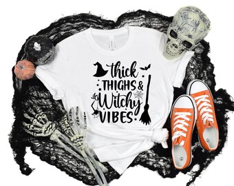Ready To Press Thick Thighs Witchy Vibes Screen print. Thick Thighs Prints. Witchy Vibes Prints.