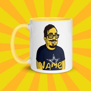 Customized Simpson Mugs - Simpson Mug - Simpson Lover Coffee Mug - Simpson Coffee Mug - Custom Caricature Mug - Custom Mug