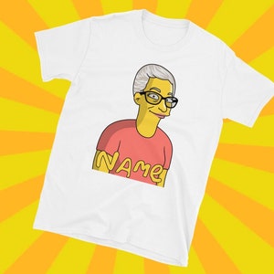 Customized Gift Simpson T-Shirt - Simpson T-Shirt - Simpson Lover T-Shirt - Simpson T-Shirt - Custom Caricature T-Shirt - Custom T-Shirt