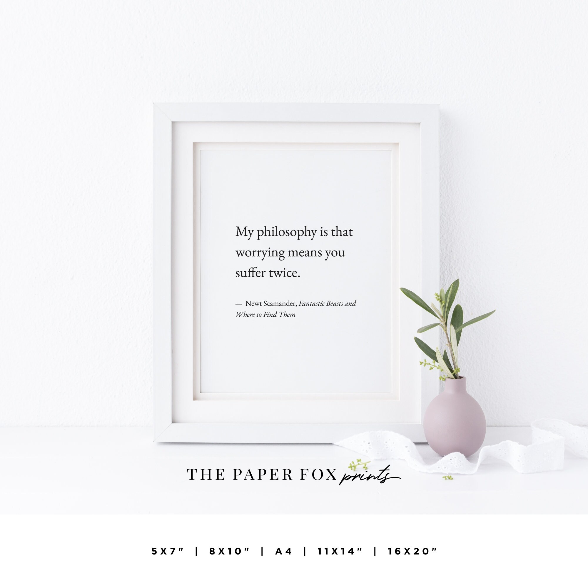 Newt Scamander Quote Art Print Printable Black & White Quote | Etsy