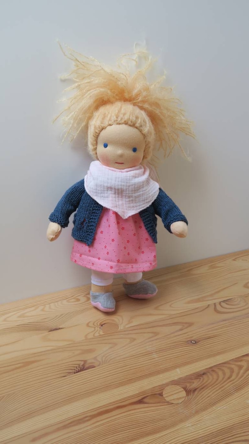 Wish doll, rag doll in the style of the Waldorf doll, doll image 8