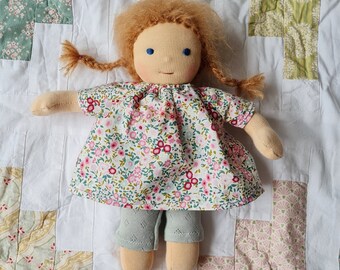 Waldorf style rag doll, instant doll, Waldorf doll, available immediately