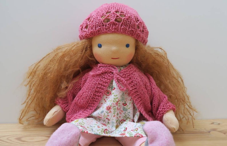 Wish doll, rag doll in the style of the Waldorf doll, doll image 9