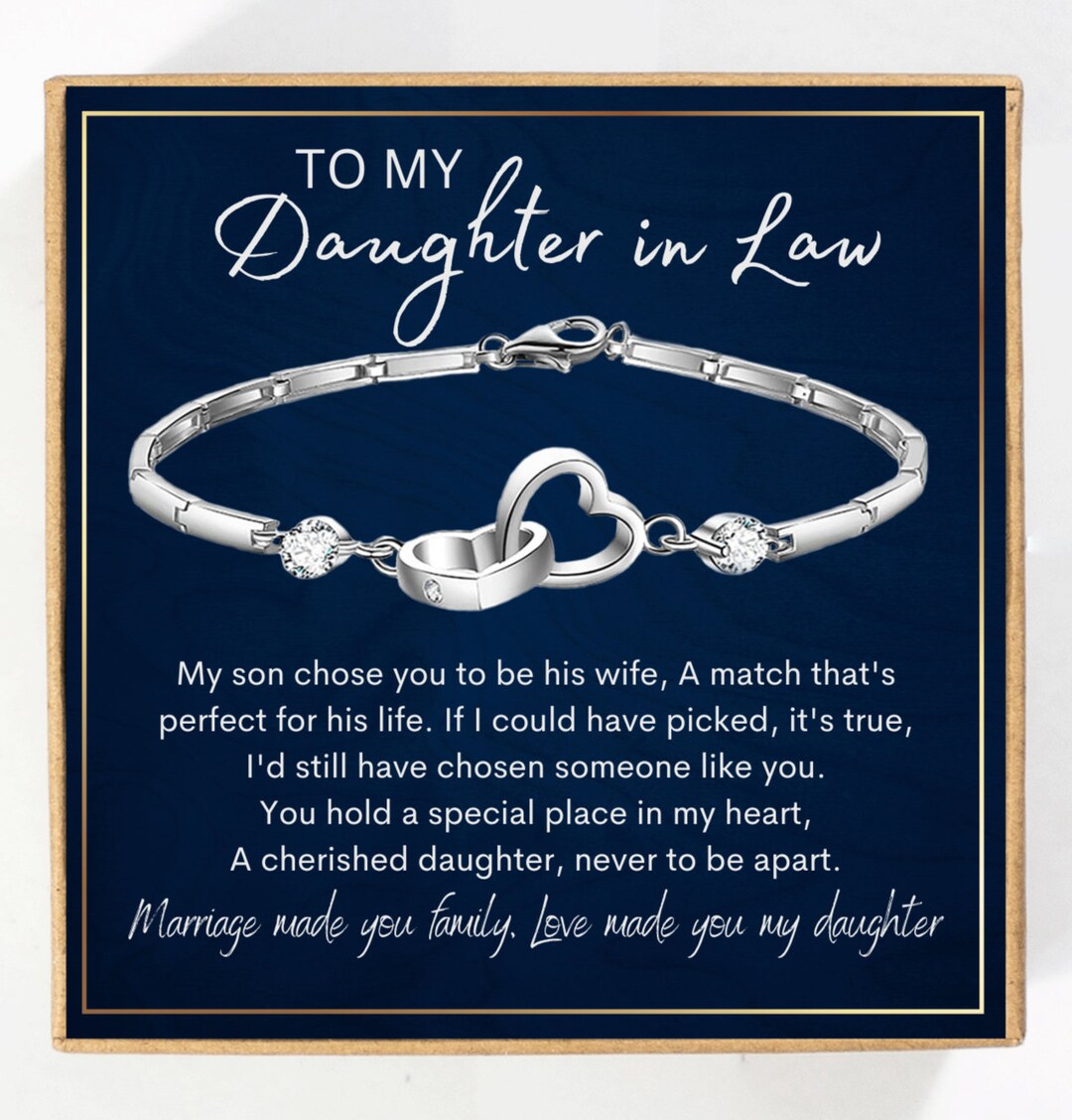 Daughter in Law Bracelet Gift Wedding Gifts Birthday Daughter in Law Bracelet, Daughterinlaw