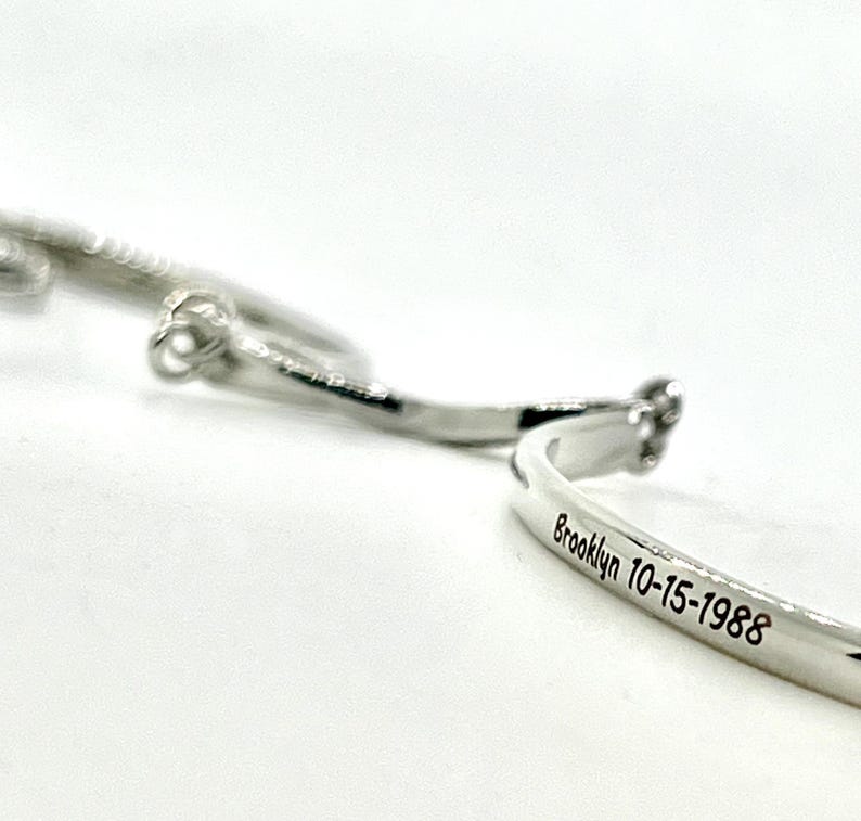 Baptism Gift Bracelet for Goddaughter Baptized in Christ Infinity Heart Jewelry Custom Engraved Name Date Christian Keepsake for Girls immagine 2