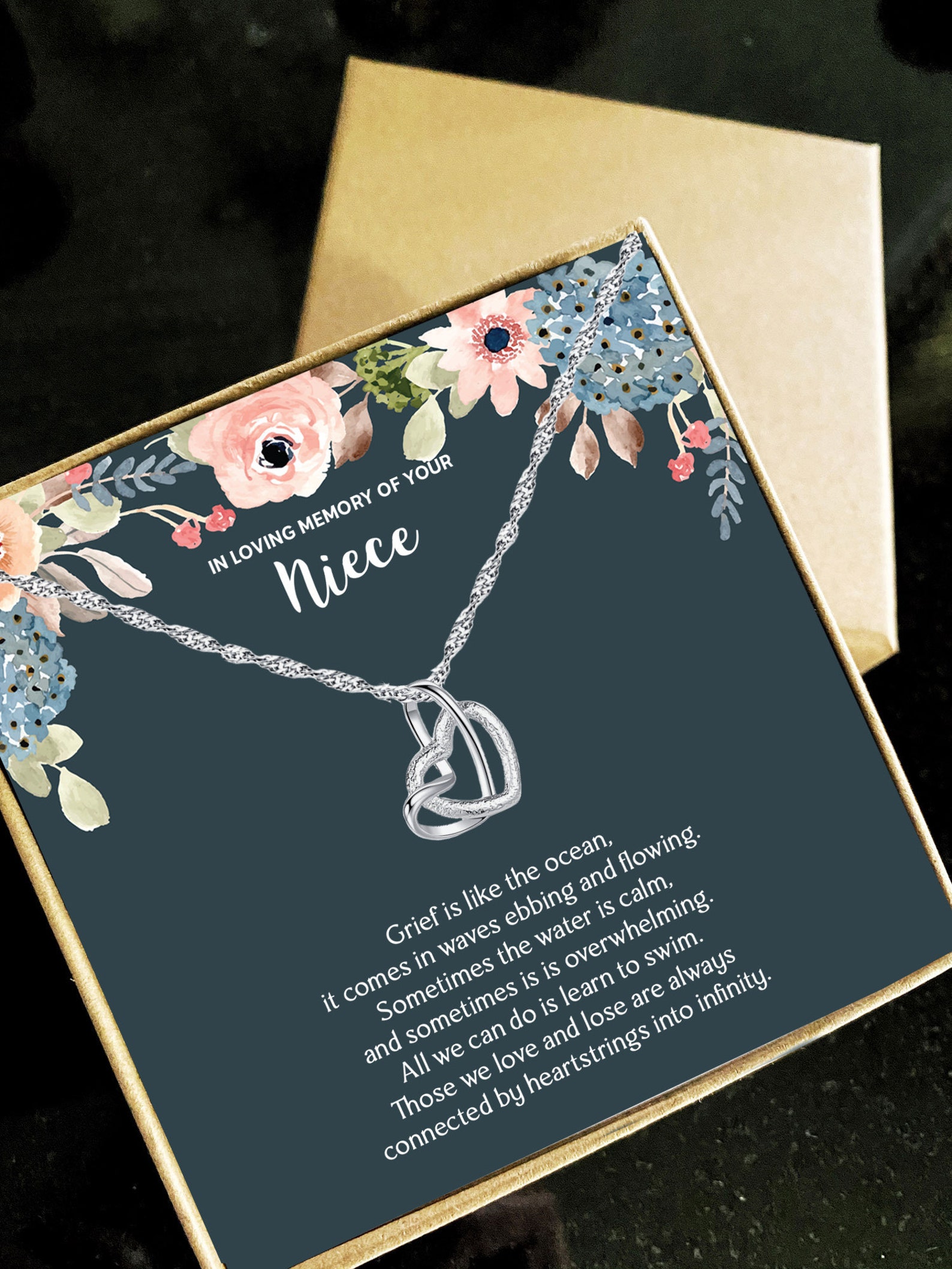 Niece Remembrance Necklace Loss of Niece Gift Niece Grief Etsy