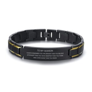 Godson gifts, Godson Christmas gift - Godson Bracelet gifts from Godmother - Godson Bracelet Christmas gifts - Gift From Godmother To Godson