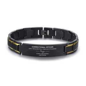 Oficial de prisiones Regalo para oficial de prisiones Pulsera para oficial de prisiones Regalo para hombres Regalo de cumpleaños para oficial de prisiones