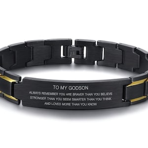 Godson Birthday gifts for Godson Bracelet gifts from Godmother, Godson Bracelet Birthday gifts From Godmother To Godson Personalizes Gifts