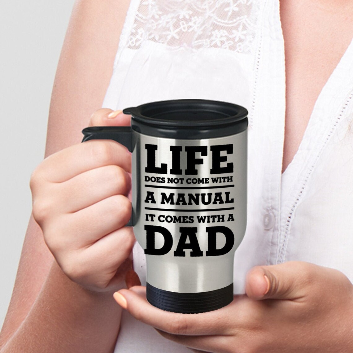 Dad Gift Travel Mug Happy Father's day dad Travel Mug Etsy
